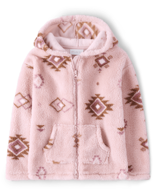 Girls sherpa hoodie shop
