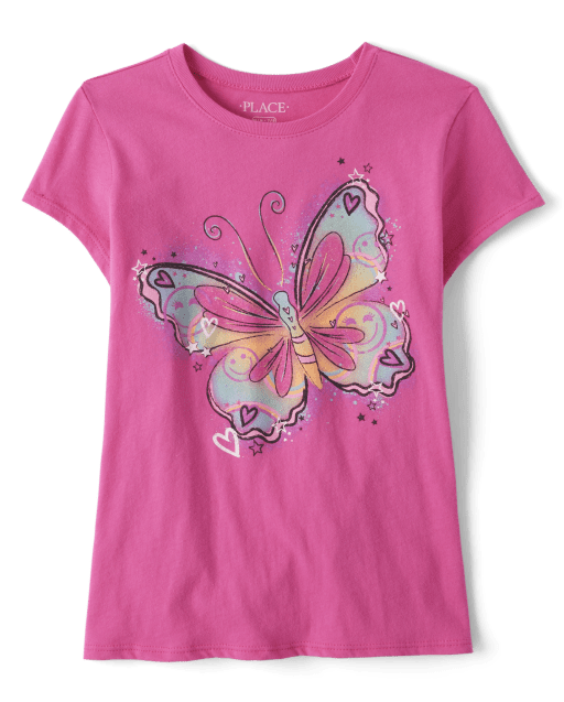 Girls Don't Cry Butterfly L/S Tee Washed Black/Blue Men's