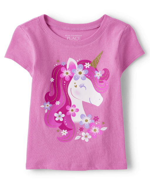 Childrens place unicorn shirt online