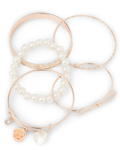 Girls Charm Bangle Bracelet 5Pack The Children's Place MULTI CLR