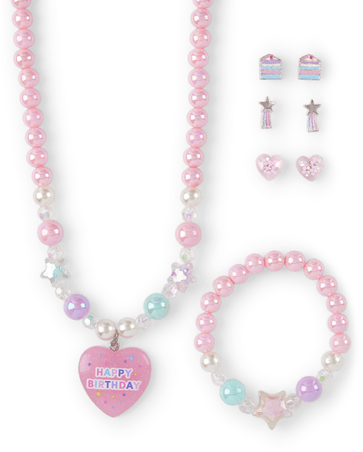 Girls Birthday 5-Piece Jewelry Set
