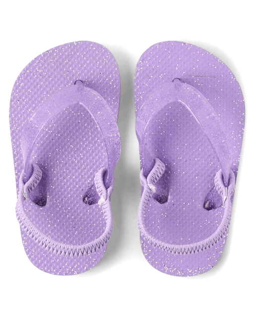 Girls purple flip flops 2025