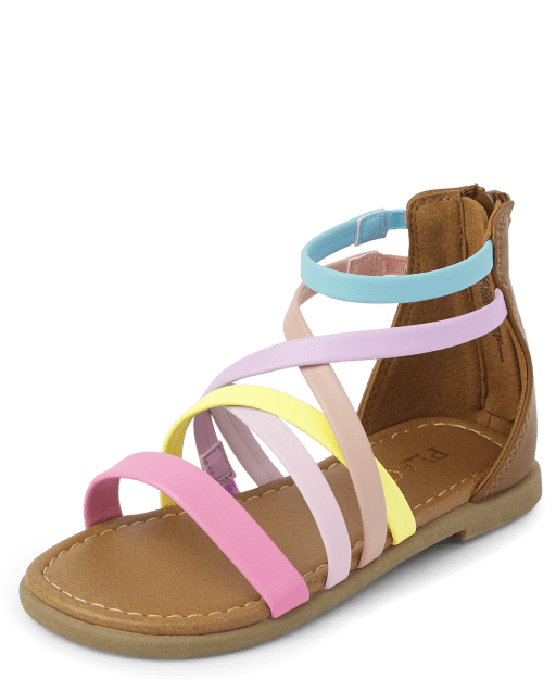 Toddler Girls Rainbow Sandals The Children s Place MULTI CLR