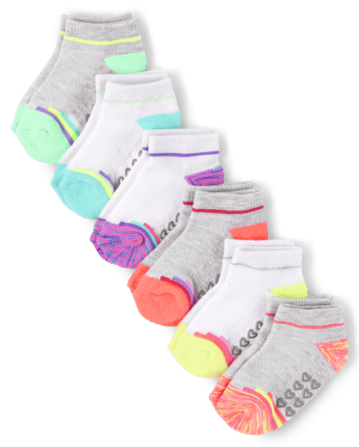 Toddler Girls Cushioned Ankle Socks 6Pack The Children's Place