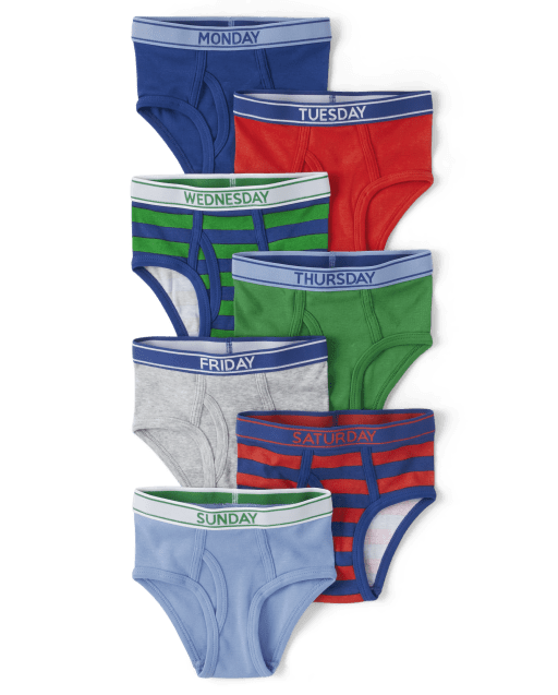 thumbnail image 2 of BAMU Boys' 7-Pack Cotton Rich Boxer Shorts - Days Of The Week Design - Comfort Fit, Ages 7-13 Years 2 of 6