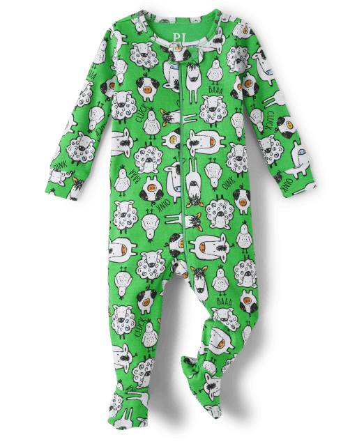 Farm animal pajamas for toddlers discount