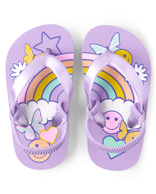 Toddler Girls Doodle Flip Flops PURPLE The Children s Place CA