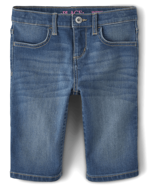 Girls Skimmer Jean Shorts The Children s Place ROSE WASH
