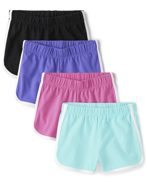 Girls Mix And Match Knit Dolphin Shorts 4-Pack | The Children's Place ...