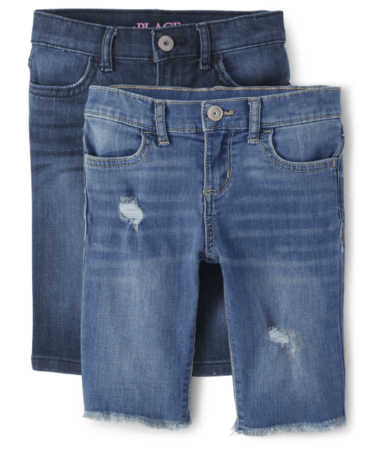 Girls Skimmer Jean Shorts 2Pack The Children's Place JASMINE WASH