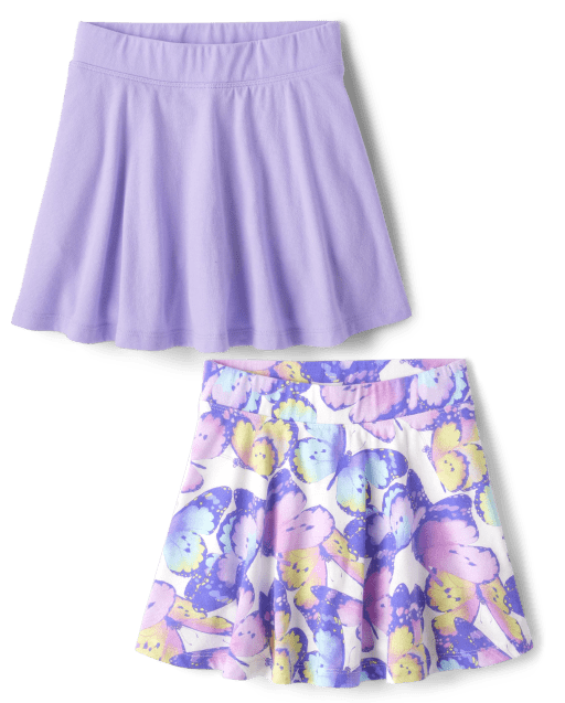 The Children's Place Girls 2-Pack Ponte Skirts, Sizes XS-XXL
