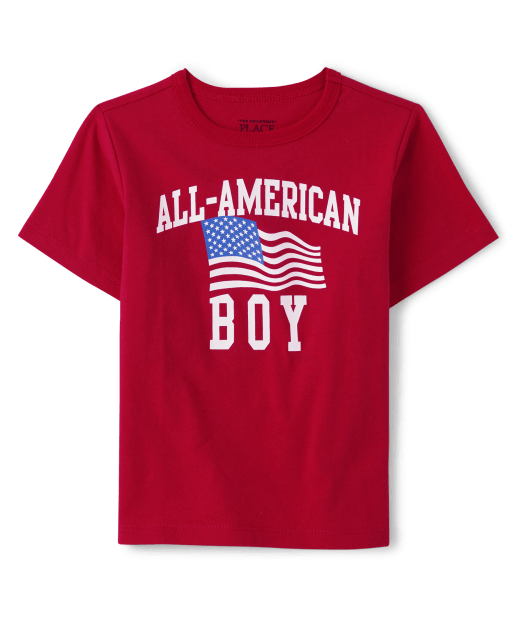 Baby And Toddler Boys Matching Family Short Sleeve AllAmerican Boy