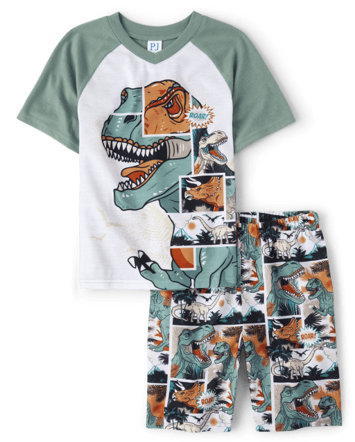 Children's place shop dinosaur pajamas