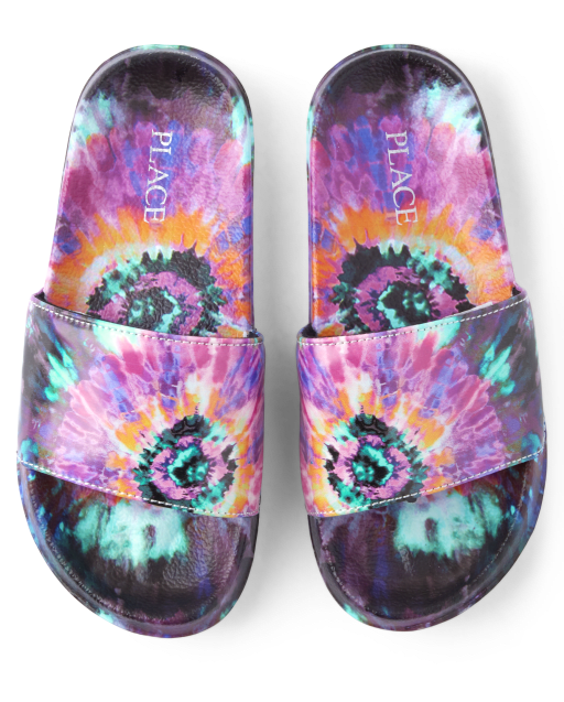 mens nike tie dye slides