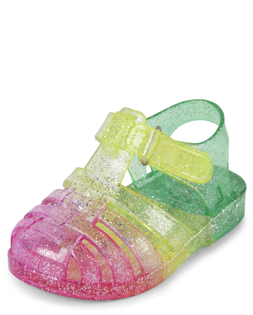 Baby Girls Glitter Jelly Sandals  The Children's Place - MULTI CLR