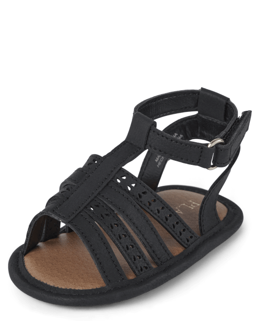 Baby Girls Gladiator Sandals BLACK The Children's Place