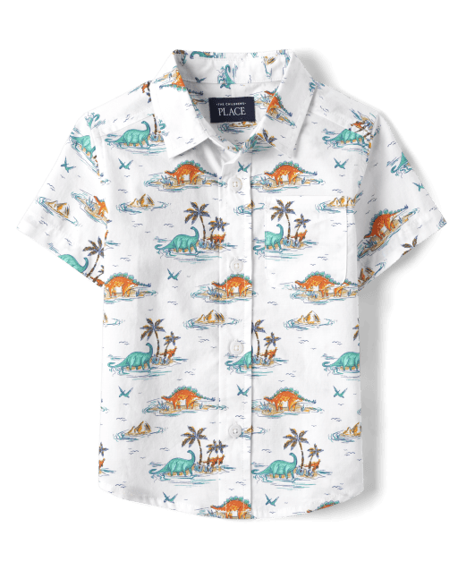 Funny Taco Dinosaur Tropical Hawaiian Shirts For Men - VinCo