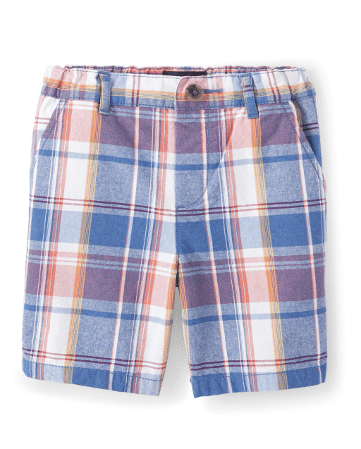 Plaid store shorts kids