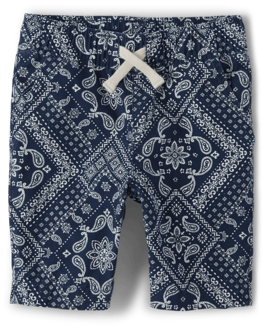 Boys Matching Family Bandana Woven Pull On Jogger Shorts The Children