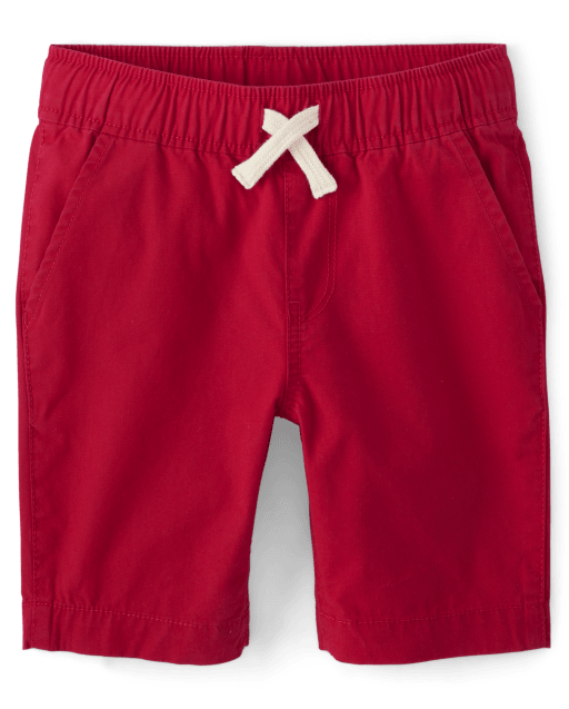 Boys Woven Pull On Jogger Shorts RED The Children s Place