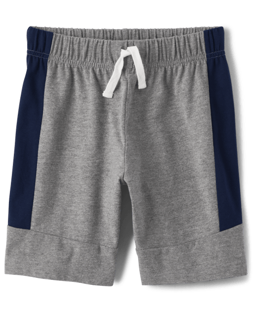 Todd N Teen Colourblock Shorts with Insert Pockets For Boys (Blue, 6-7Y)