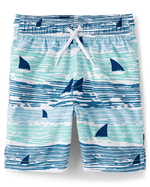 Boys Shark Swim Trunks