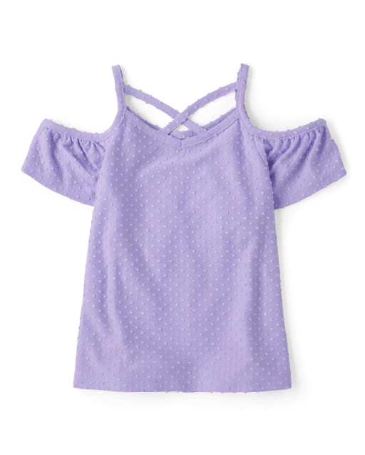 Shoulder cut top for girls cheap