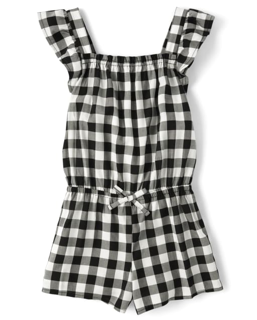 Baby girl gingham romper new arrivals