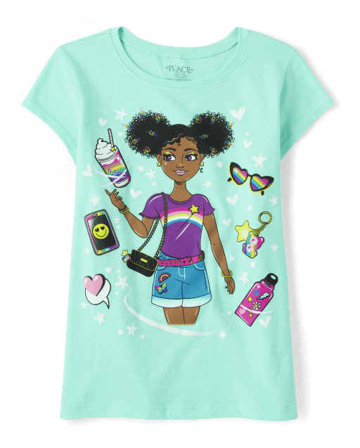Camiseta con estampado de cono de ni a para ni as