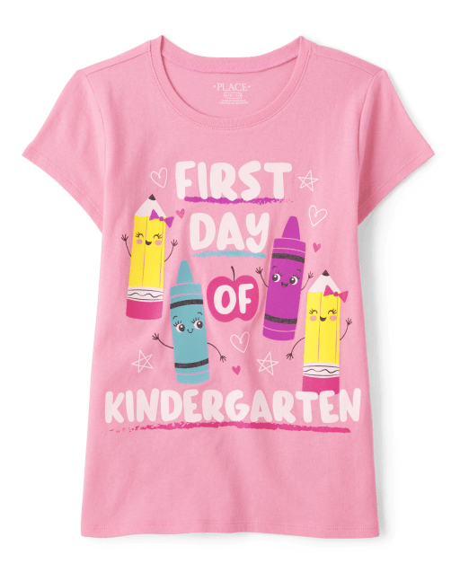 First day of shop kindergarten shirt girl