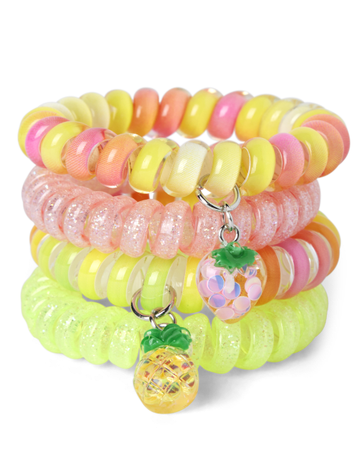 Conjunto De Pulseras Infantiles Hechas A Mano, Perlas Frescas Y