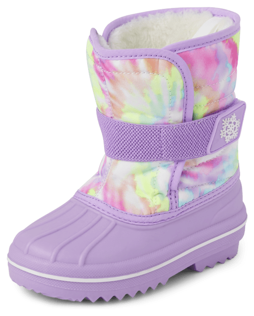 Toddler Girls Print All Weather Boots NOBLE VIOLET The Children s Place CA
