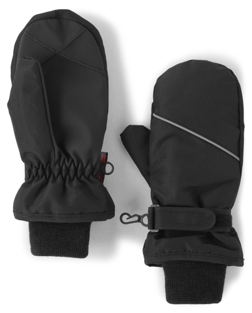 Boys Print Ski Mittens The Children's Place CA BLACK