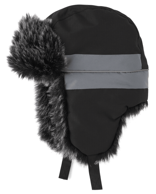 Boys black trapper hat clearance
