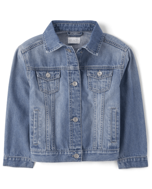 Black Denim Jeans Jacket For Women Dark Blue-anthinhphatland.vn