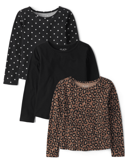 Girls animal print tops cheap