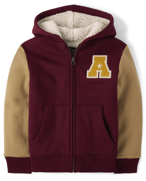 Children's place sherpa best sale hoodie