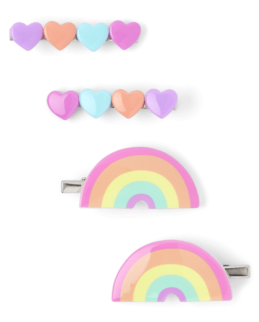 Girls Rainbow Hair Clip 4Pack The Children's Place MULTI CLR