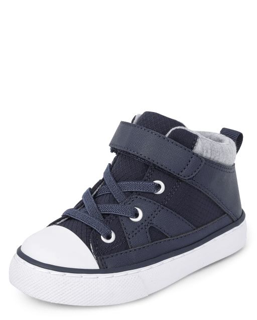 Toddler Boys Mixed Material Mid Top Sneakers The Children's Place NAVY