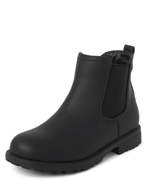 childrens black chelsea boots