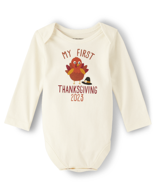 Baby's first thanksgiving shirt top
