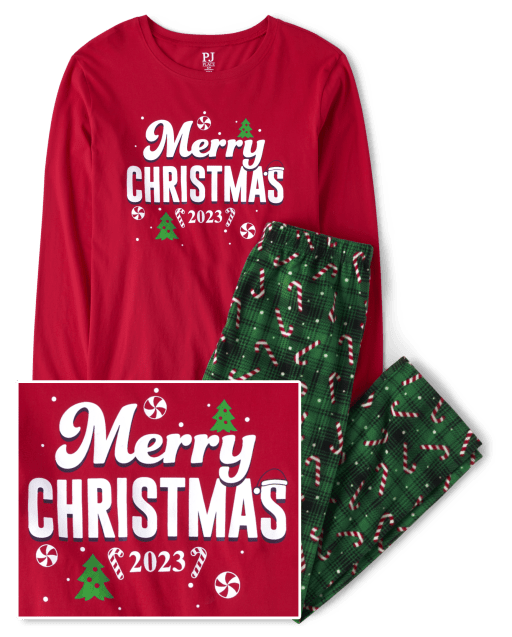 Family Christmas Cruise 2023 Pajama Set With Dog - Family Christmas Pajamas  By Jenny