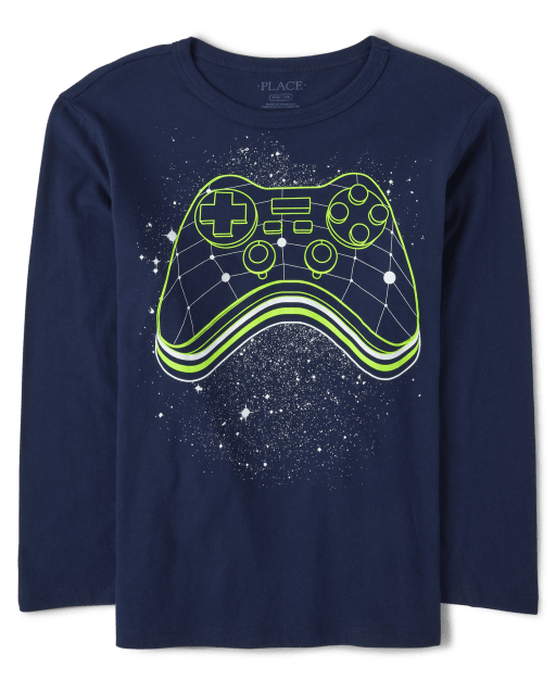 Boys Long Sleeve Game Controller Graphic Tee | The Children's Place CA ...