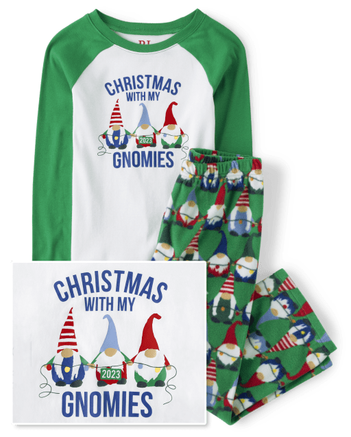 Unisex Toddler Christmas Long Raglan Sleeve Cousin Crew 2023 Snug Fit  Cotton And Fleece Pajamas