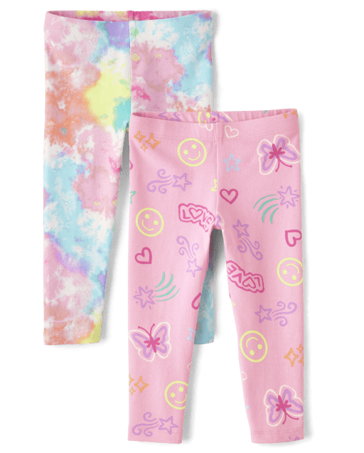 Toddler Girls Mix And Match Knit Leggings 6-Pack