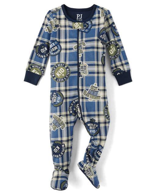 Baby And Toddler Boys Long Sleeve Yeti Snug Fit Cotton One Piece Pajamas