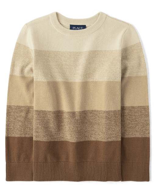 Boys Long Sleeve Striped Sweater The Children s Place CINNAMON