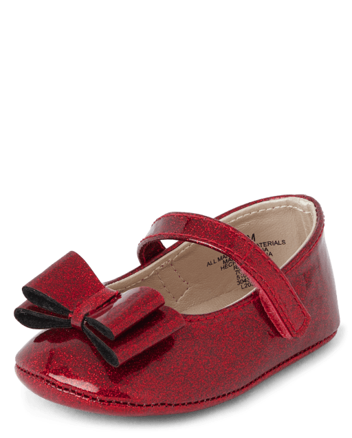 Baby red shoes girl sales