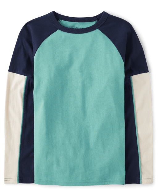 Boys Long Sleeve Colorblock Raglan Top | The Children's Place