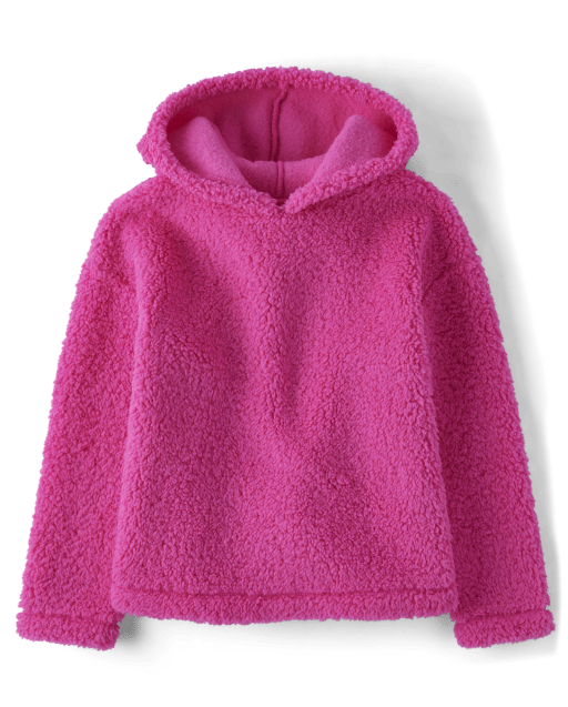 Sherpa hoodie girls store